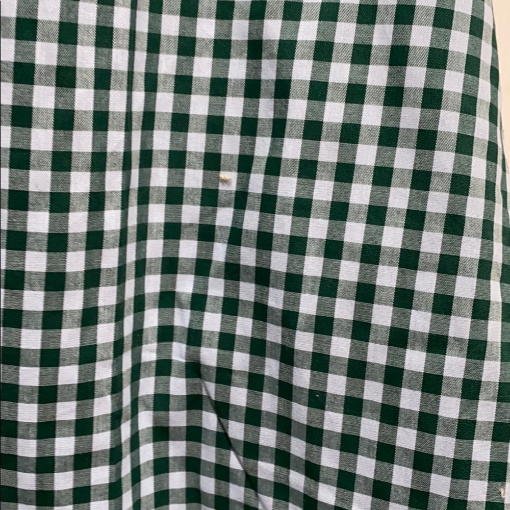 Men’s Nautica green plaid button down - Picture 2 of 5